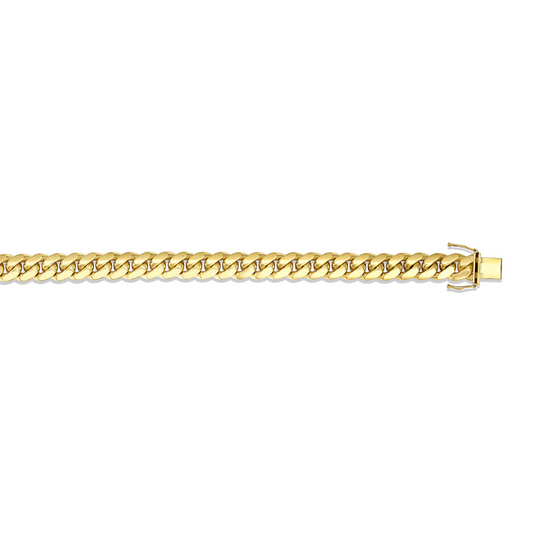14k solid Miami Cuban Link 9in Bracelet 10.1 mm 74.4grm