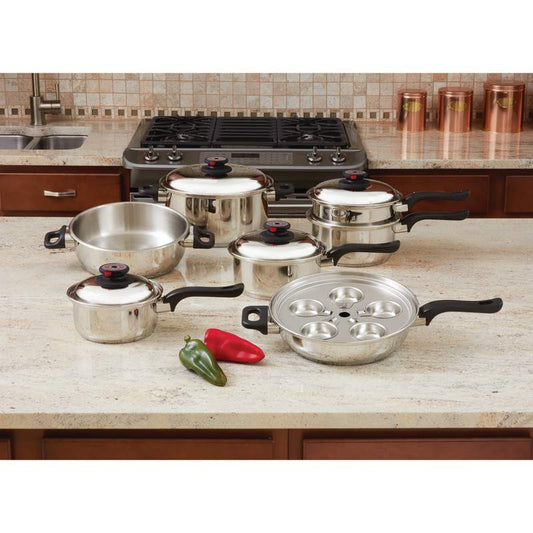 17pc T304 Stainless Steel Cookware Set